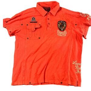 VTG 3Xl Orange Parish Polo good condition